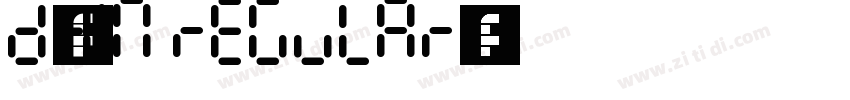 D-DIN Regular字体字体转换